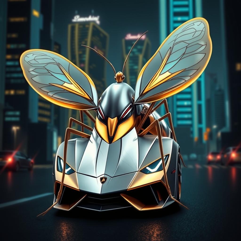 A creative concept design of a Lamborghini-inspired mosquito