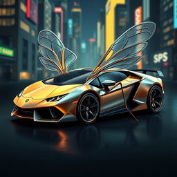 A creative concept design of a Lamborghini-inspired mosquito