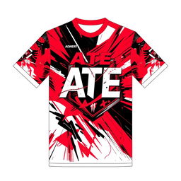 A short-sleeve jersey design inspired by the K-pop group Stray Kids and their album "ATE"