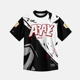 A short-sleeve jersey design inspired by the K-pop group Stray Kids and their album "ATE"