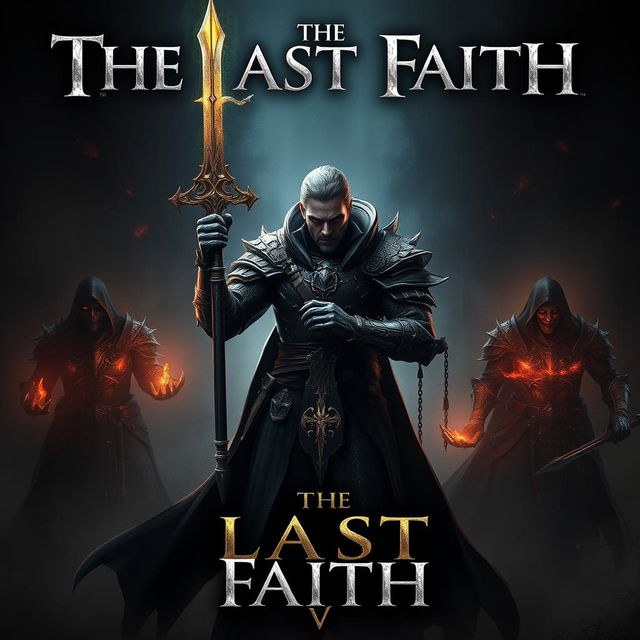 An intense and dramatic thumbnail for "The Last Faith" video game