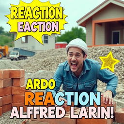 A YouTube thumbnail for a reaction video to Alfredo Larin's video