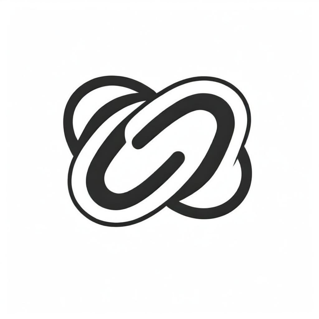 A sleek infinity symbol as a vector logo with a complex pattern embedded within