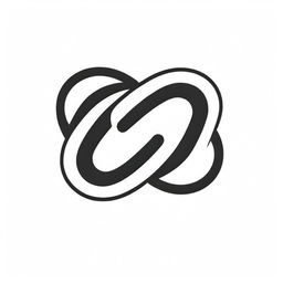 A sleek infinity symbol as a vector logo with a complex pattern embedded within