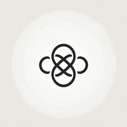 A sleek infinity symbol as a vector logo with a complex pattern embedded within