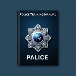 A modern and authoritative-looking police training manual cover