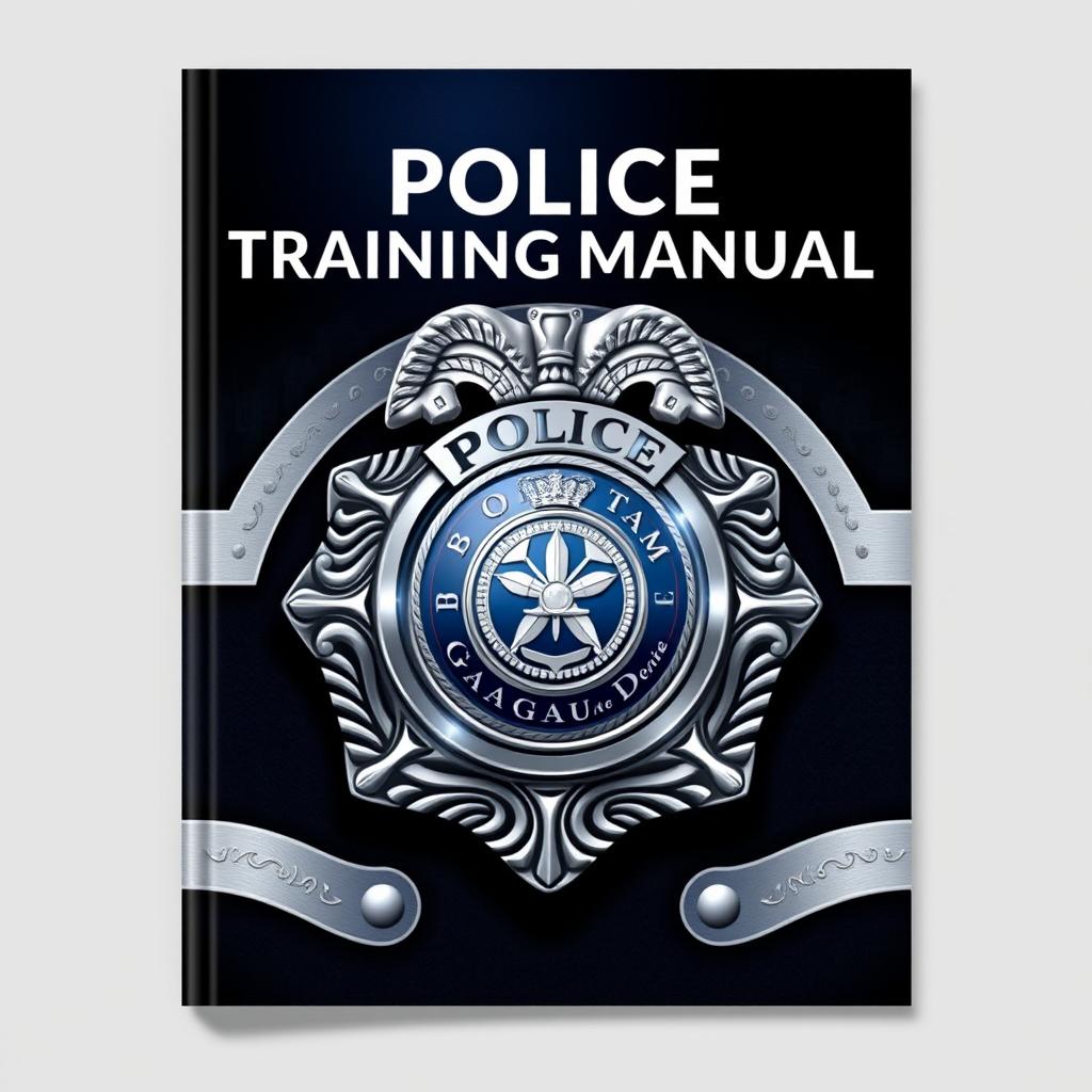 A modern and authoritative-looking police training manual cover