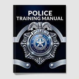 A modern and authoritative-looking police training manual cover