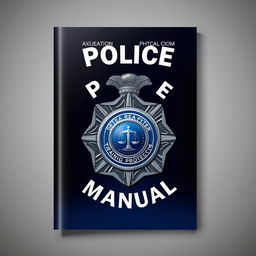 A modern and authoritative-looking police training manual cover