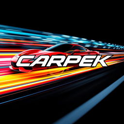 A dynamic and sleek racing design featuring the CARPEK logo prominently displayed