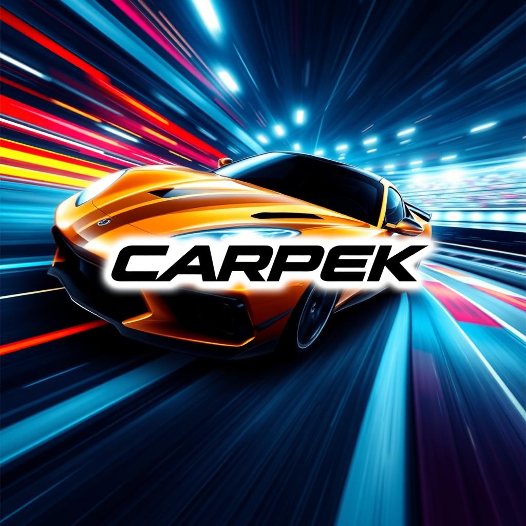 A dynamic and sleek racing design featuring the CARPEK logo prominently displayed