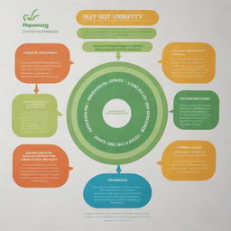 A visually engaging poster promoting responsible adulthood, showcasing the themes of financial management, punctuality, respect for others, and healthy lifestyle choices.