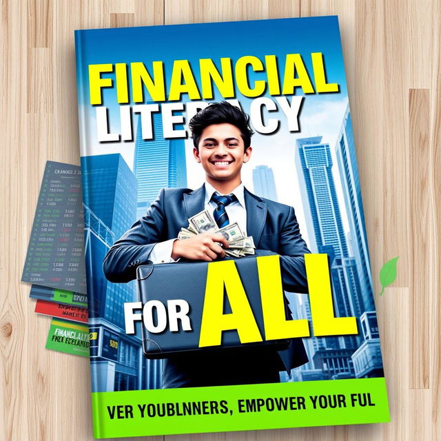 A dynamic and engaging book cover for a financial literacy guide