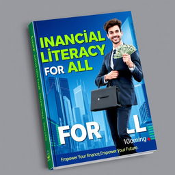 A dynamic and engaging book cover for a financial literacy guide