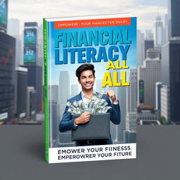 A dynamic and engaging book cover for a financial literacy guide