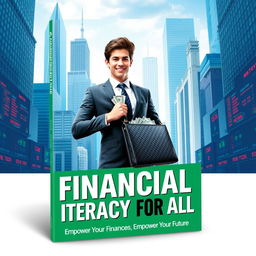 A dynamic and engaging book cover for a financial literacy guide