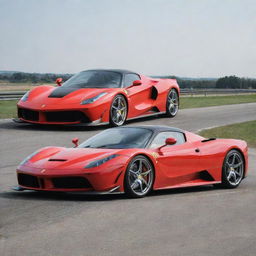 Ferrari combined with Koenigsegg 