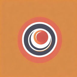 Design a creative, original logo featuring the letters 'C' and 'O' interacting with a ball and a hoop. Use a harmonious combination of base colors orange and red.