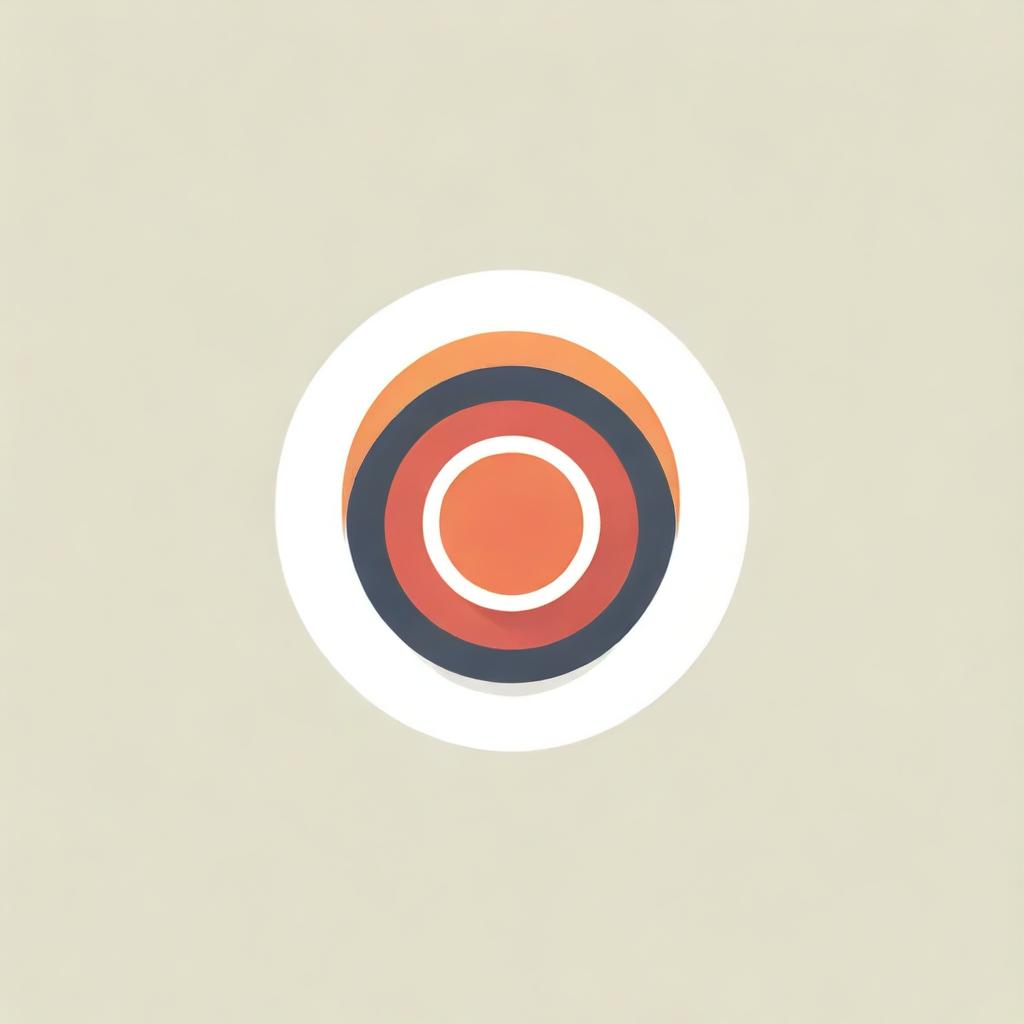 Design a creative, original logo featuring the letters 'C' and 'O' interacting with a ball and a hoop. Use a harmonious combination of base colors orange and red.