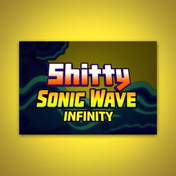 A captivating thumbnail for the game Geometry Dash, featuring a lighter-toned background showcasing a detailed and vibrant section of the level 'Sonic Wave'