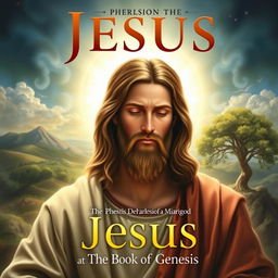 A profound and meaningful book cover illustrating the theme of Jesus fulfilling the Book of Genesis