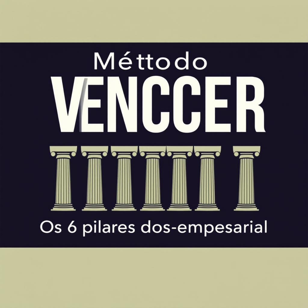 Book cover design for "Método VENCER - Os 6 pilares do sucesso empresarial"