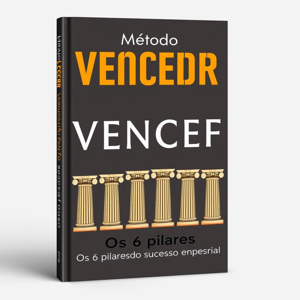 Book cover design for "Método VENCER - Os 6 pilares do sucesso empresarial"