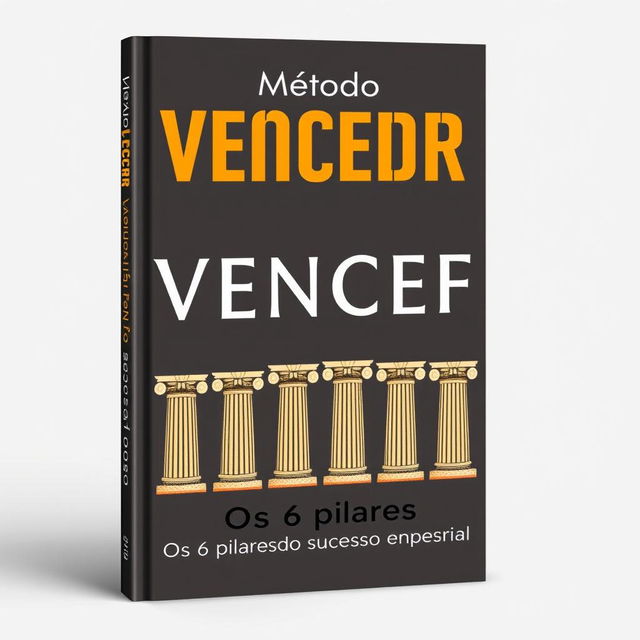 Book cover design for "Método VENCER - Os 6 pilares do sucesso empresarial"