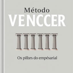 Book cover design for "Método VENCER - Os 6 pilares do sucesso empresarial"