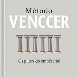 Book cover design for "Método VENCER - Os 6 pilares do sucesso empresarial"