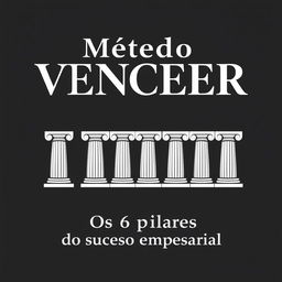 Book cover design for "Método VENCER - Os 6 pilares do sucesso empresarial"