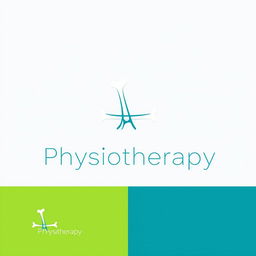 A minimalistic logo for physiotherapy featuring stylized bones