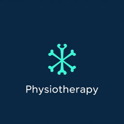 A minimalistic logo for physiotherapy featuring stylized bones