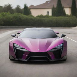 Craft a unique supercar combining the angular lines and luxury of a Lykan Hypersport with the bold, stand-out design of a Devel Sixteen