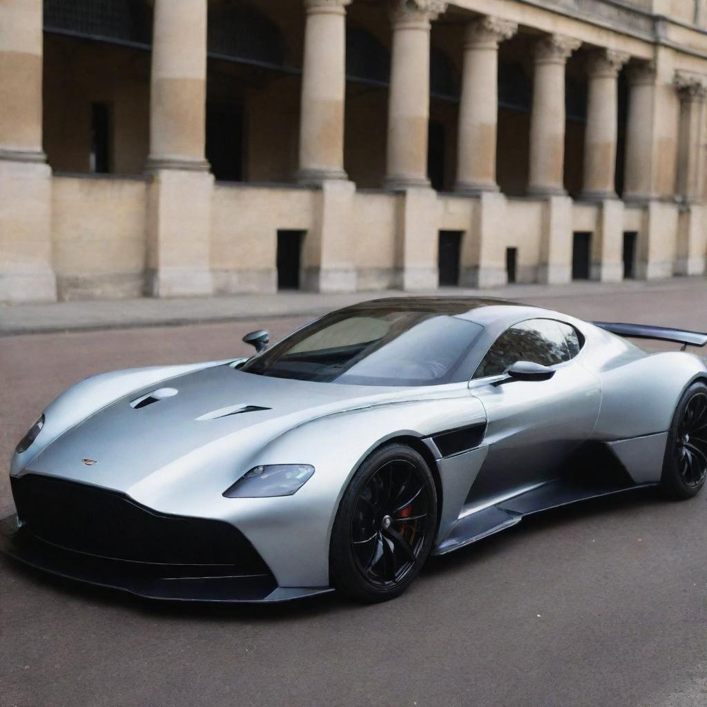 A novel supercar that merges the class and elegance of an Aston Martin with the daring and aggressive design of a Devel Sixteen