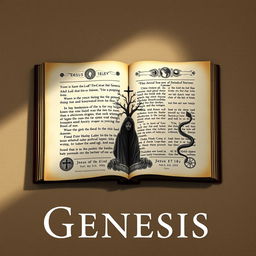 A highly professional and scholarly book cover illustrating the theme of Jesus fulfilling the Book of Genesis