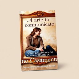 An ebook cover with the title "A arte de se comunicar no Casamento" and the subtitle "Como melhorar a comunicação do casal"