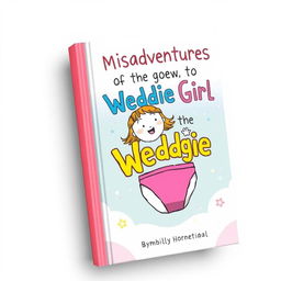 A book cover illustration featuring the title "The Misadventures of the Wedgie Girl"