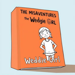 A book cover illustration featuring the title "The Misadventures of the Wedgie Girl"