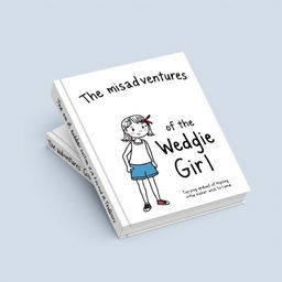 A book cover illustration featuring the title "The Misadventures of the Wedgie Girl"