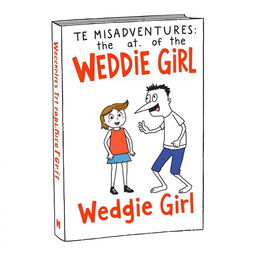 A book cover illustration featuring the title "The Misadventures of the Wedgie Girl"