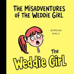 A book cover illustration featuring the title "The Misadventures of the Wedgie Girl"