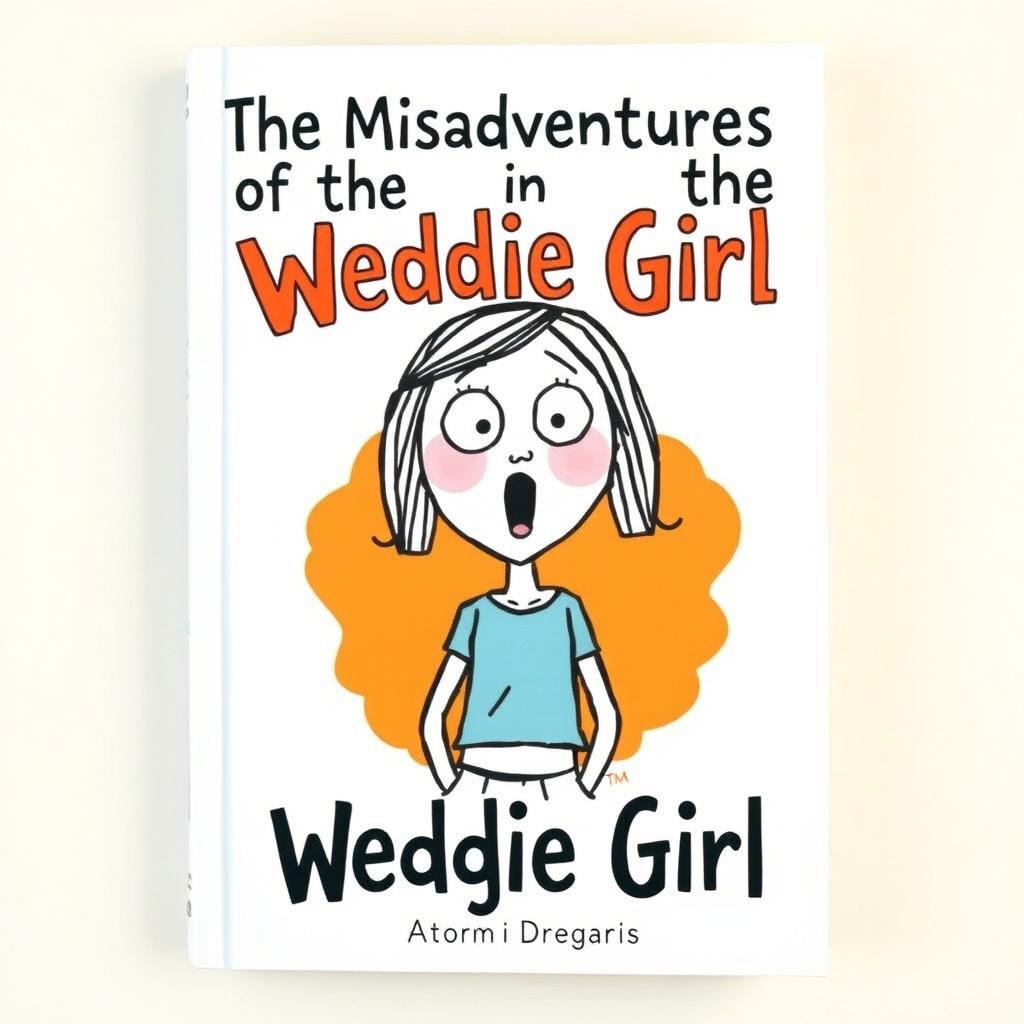 A book cover illustration featuring the title "The Misadventures of the Wedgie Girl"