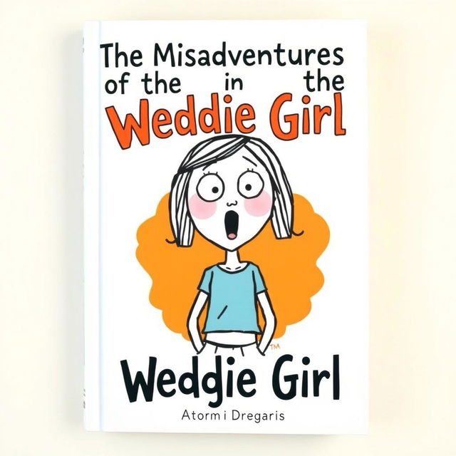 A book cover illustration featuring the title "The Misadventures of the Wedgie Girl"