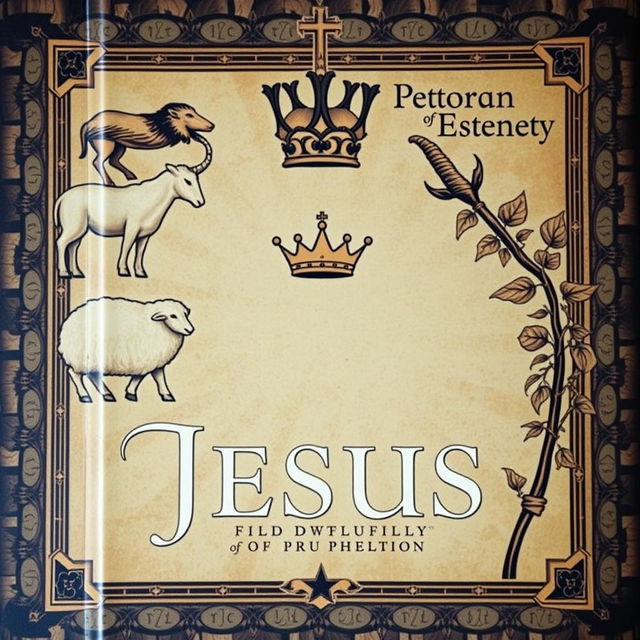 A professional scholarly book cover featuring symbolic elements representing the fulfillment of Old Testament prophecies by Jesus