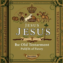 A refined and scholarly book cover focusing on the theme of Jesus fulfilling the Old Testament, without depicting His face