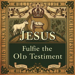 A refined and scholarly book cover focusing on the theme of Jesus fulfilling the Old Testament, without depicting His face