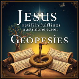 A professional and scholarly book cover centered on the theme of Jesus fulfilling Genesis prophecies without depicting His face