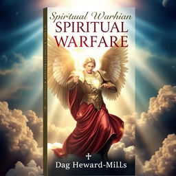 A captivating Christian book cover for 'Spiritual Warfare' by Dag Heward-Mills