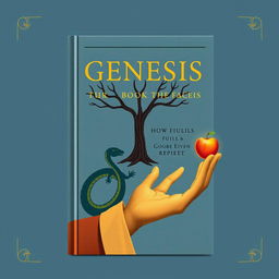 A professional and scholarly book cover capturing how Jesus fulfills the Book of Genesis without showing His face